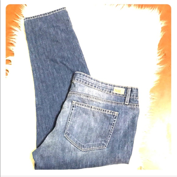 Paige Jimmy Jimmy Crop Distressed Jeans Size 32 - Picture 10 of 10